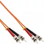 InLine optiskās šķiedras dupleksais kabelis ST/ST 50/125µm OM2 3m
