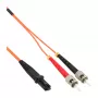 InLine optiskās šķiedras dupleksais kabelis MTRJ/ST 50/125µm OM2 2 m