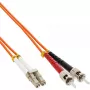 InLine Fiber Optical Duplex kabelis LC/ST 50/125µm OM2 2m