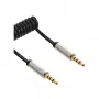 InLine plāns Audio spirālveida kabelis 3,5 mm vīr. / vīr. 4 kontaktu stereo 2 m