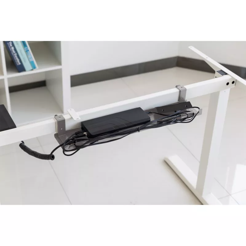 Kabeļu vadotnes plaukts montāžai zem galda InLine 131×590×74 mm pelēks