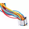 InLine kabeļu kanāls elastīgs, vertikāls galdiem, 2 kameru, 0,80 m sudraba