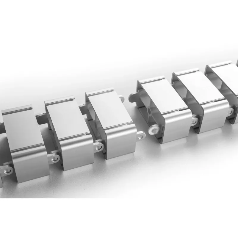Kabeļu kanāls InLine augstumā regulējamiem galdiem, 4 kameru, pelēks, 68×36×42 mm