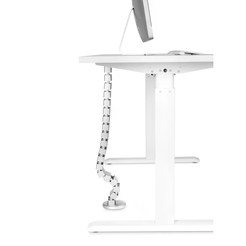 Kabeļu kanāls InLine augstumā regulējamiem galdiem, 4 kameru, pelēks, 68×36×42 mm