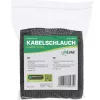 Kabeļu aizsargcaurule InLine auduma uzmava ar āķa-cilpas stiprinājumu 1 m × 25 mm, melna