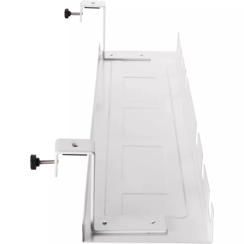 Kabeļu vadotne/plaukts montāžai zem galda InLine 131×590×74 mm, balta