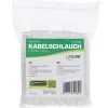 Kabeļu piedurkne InLine 1 m × 25 mm, auduma šļūtene ar āķa un cilpas stiprinājumu, balta