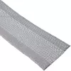 InLine kabeļu apvalks, auduma uzmava ar āķa-cilpas stiprinājumu, 1m x 25mm pelēka