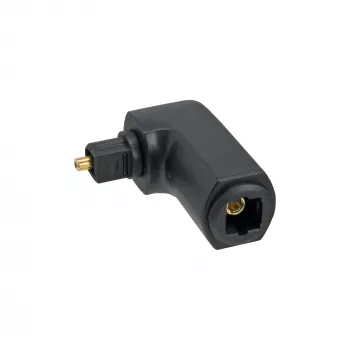 InLine optiskais audio adapters Toslink tēviņš / mātīte 90° leņķī