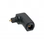 InLine optiskais audio adapters Toslink tēviņš / mātīte 90° leņķī