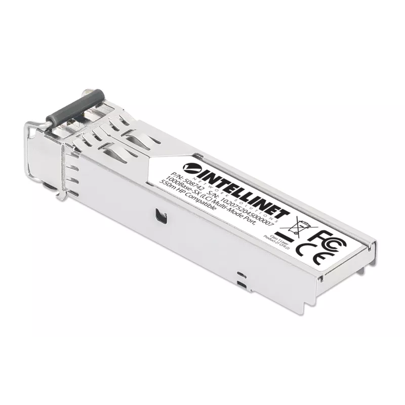 Intellinet raiduztvērēja modulis optiskā Gigabit Fiber SFP Mini-GBIC 1000Base-Sx LC 550m 850nm