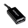 StarTech.com 5in Micro USB to USB OTG Host Adapter M/F, 0,127 m, Micro-USB B, USB A, USB 2.0, 0,48 Gbit/s, melna