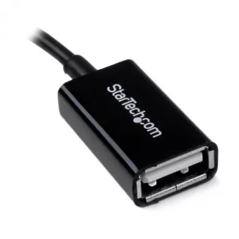 StarTech.com 5in Micro USB to USB OTG Host Adapter M/F, 0,127 m, Micro-USB B, USB A, USB 2.0, 0,48 Gbit/s, melna