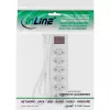 InLine sadalītājs ŠVEICE, 6 ligzdas, ar slēdzi, 1,5 m, balts
