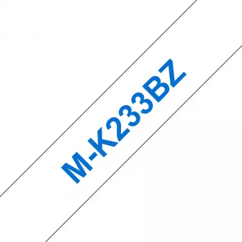 Marķēšanas lente Brother MK233 12mm zila/balta