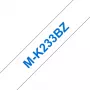 Marķēšanas lente Brother MK233 12mm zila/balta