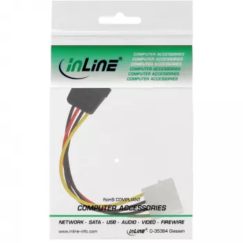 InLine SATA strāvas kabelis 1x 5,25 collas / SATA 0,30 m