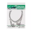 InLine strāvas kabelis, CEE 7/7 leņķveida / 3 kontaktu IEC C13 leņķveida, pelēks, 1,8 m