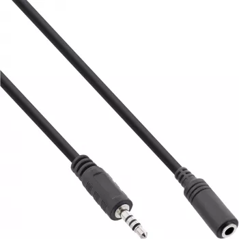 InLine Audio adaptera kabelis 4 kontaktu 2,5 mm spraudnis / 4 kontaktu 3,5 mm ligzda 3 m