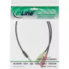 InLine Audio Headset adaptera kabelis 3.5mm male 4 Pin / 2x 3.5mm, Melns, 2m