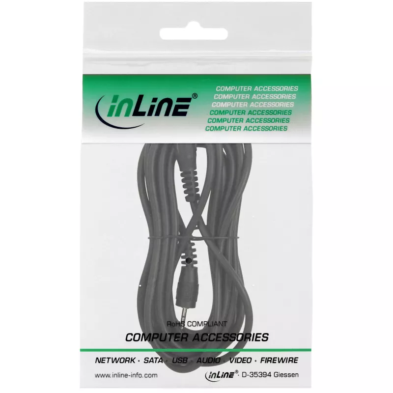 InLine Audio kabelis 2,5 mm stereo, vīr. / vīr., 2 m