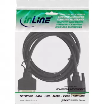 InLine DVI-D vads Premium 24+1, vīrišķais- sievišķais, Dual Link, zeltīti kontakti, 3 m, 17763P