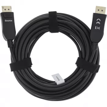InLine DisplayPort 1.4 AOC kabelis, 8K4K, melns, 20m