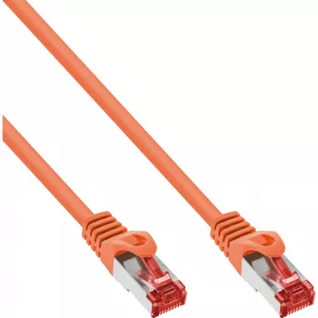 InLine komutācijas kabelis S/FTP PiMF Cat.6 250MHz PVC varš oranžs 1.5m