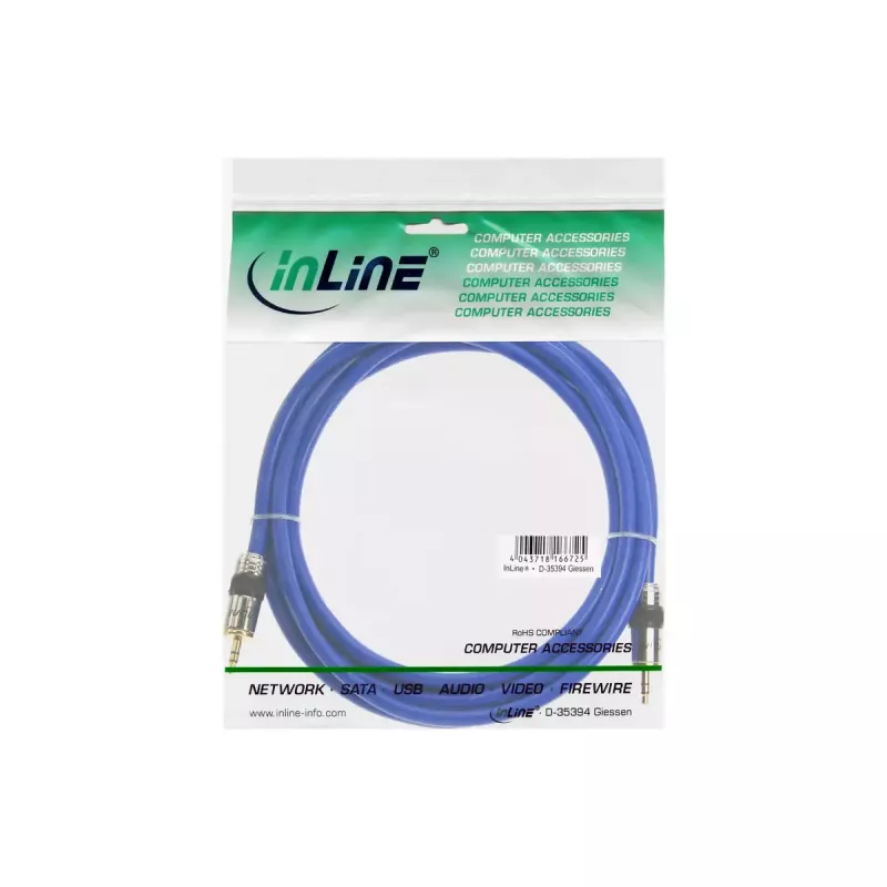 InLine Premium Audio kabelis 3,5 mm stereo vīrišķais / vīrišķais 10 m