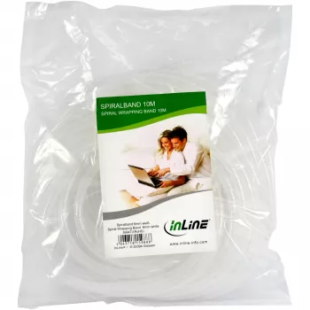 InLine Spirālveida aptīšanas lente 10m dabīga 18mm, Balta, 10000 mm, 18 mm, 585 g, 350 mm, 360 mm