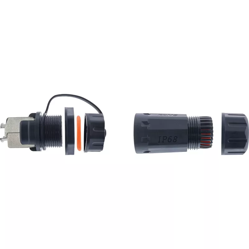 InLine Cat.6A savienotājkomplekts, ūdensnecaurlaidīgs IP68, 2x RJ45 F/F, 1:1