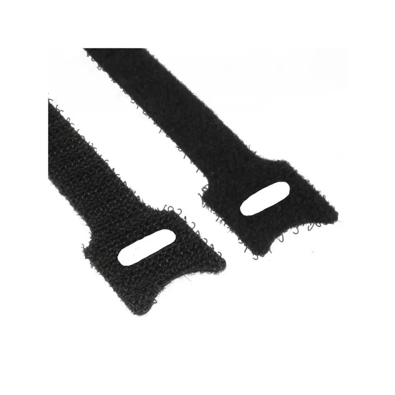 InLine kabeļsaišu siksnas ar āķa-cilpas stiprinājumu 180x12mm 10 gab. melns