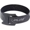InLine kabeļsaišu siksnas ar āķa-cilpas stiprinājumu 180x12mm 10 gab. melns
