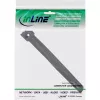 InLine kabeļsaišu siksnas ar āķa-cilpas stiprinājumu 180x12mm 10 gab. melns