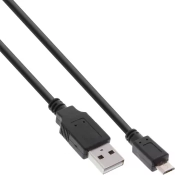 InLine Micro USB 2.0 ātrās uzlādes kabelis, USB Type A spraudnis / Micro-B spraudnis, 0,5 m