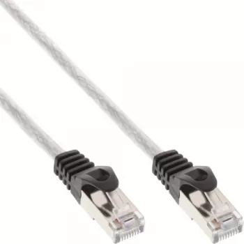 InLine komutācijas kabelis SF/UTP Cat.5e caurspīdīgs 7.5m, 7.5 m, Cat5e, SF/UTP (S-FTP), RJ-45, RJ-45, Caurspīdīgs
