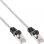 InLine komutācijas kabelis SF/UTP Cat.5e caurspīdīgs 7.5m, 7.5 m, Cat5e, SF/UTP (S-FTP), RJ-45, RJ-45, Caurspīdīgs