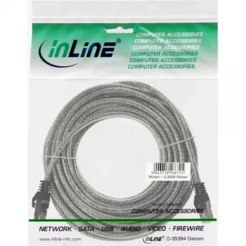 InLine komutācijas kabelis SF/UTP Cat.5e caurspīdīgs 7.5m, 7.5 m, Cat5e, SF/UTP (S-FTP), RJ-45, RJ-45, Caurspīdīgs
