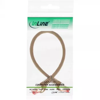 InLine komutācijas kabelis S/FTP PiMF Cat.6 250MHz PVC varš brūns 0.25m