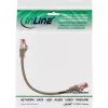 InLine komutācijas kabelis S/FTP PiMF Cat.6 250MHz PVC copper brown 0.3m