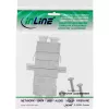 InLine optisko šķiedru adapteris, metāla, dupleksais LC/LC, vienmoda, keramikas uzmava ar atloku