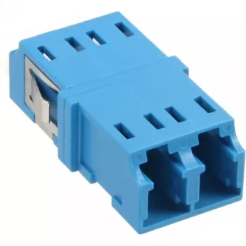 InLine optisko šķiedru adapteris Duplex LC/LC SM keramikas uzmava zils 89989D