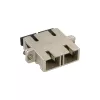 InLine Fiber Optical Metal Adapter Duplex SC/SC MM Ceramic Sleeve with Flange