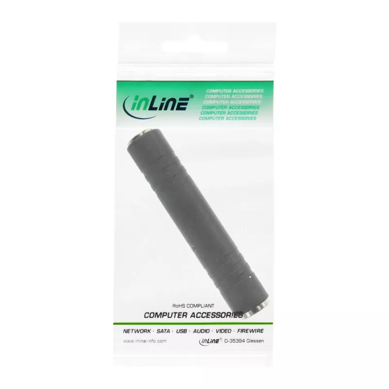 Audio adapteris 6.3 mm ligzda / ligzda Stereo InLine 99307