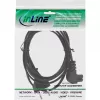 InLine strāvas kabelis, Euro vīrišķais / Euro8 vīrišķais leņķveida, melns, 2 m