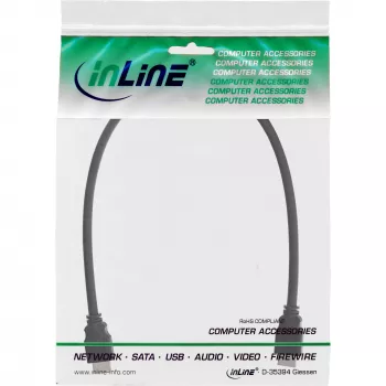 HDMI kabelis High Speed InLine 17601E 1m vīr./vīr. melns