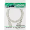 InLine strāvas kabelis, CEE 7/7 taisns / 3 kontaktu IEC C13 vīrišķais, pelēks, 1,5 m
