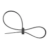 Kabeļu saites InLine montējamas divgalvu 300 mm x 4,8 mm, neilons, melnas, 100 gab.
