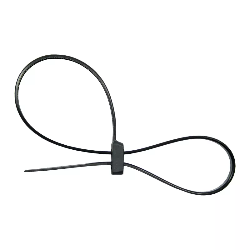 Kabeļu saites InLine montējamas divgalvu 300 mm x 4,8 mm, neilons, melnas, 100 gab.