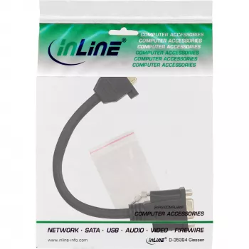 InLine VGA adaptera kabelis 15 kontaktu VGA sievišķais / sievišķais 0,2 m
